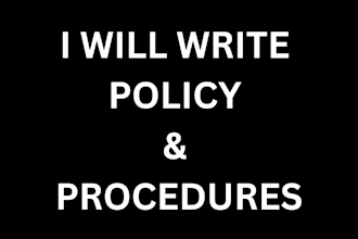 prepare policy and procedures