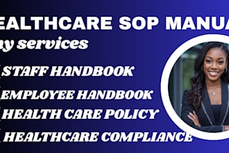 create a healthcare employee handbook and sop manual
