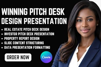 do real estate pitch decks, investor pitch deck presentations, property reports