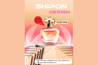 design a professional perfume advertisement banner