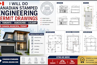 do canadian stamped engineering permit drawings for toronto vancouver calgary