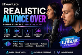 create ultra realistic ai voice over with elevenlabs text to speech ai agent tts