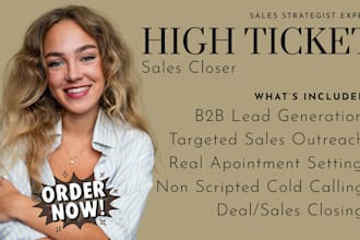 be your high ticket sales closer sales rep salesperson and sdr