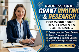do grant writing and research for workforce development and job training