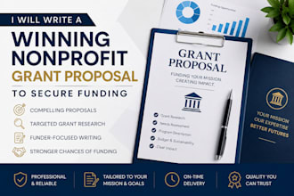 research grants and write a persuasive grant proposal