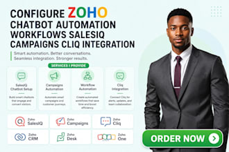 configure zoho chatbot automation workflows salesiq campaigns cliq integration