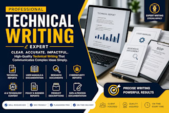 do technical writing, technical reports, and research documentation