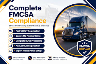 do fmcsa compliance, usdot, mc number and boc3 filing