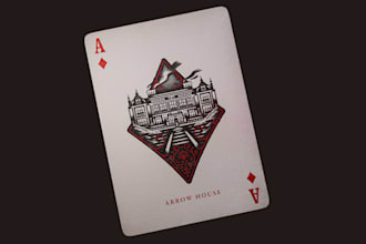 design playing card game custom card poker card deck mockup
