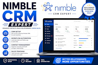 set up and customize nimble CRM workflows and automation
