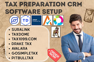 setup suralink taxdome tax1099 drake tax avalara gosimpletax vertex pitbulltax