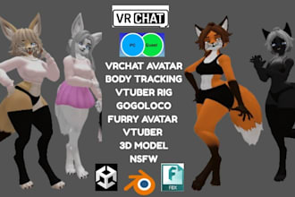 nsfw 3d model furry avatar vtuber model anime avatar vrc avatar avatar creator