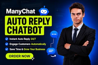 manychat auto reply chatbot setup for instagram and facebook