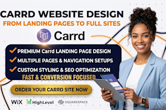 design carrd website redesign carrd website card landing page in minimal for you