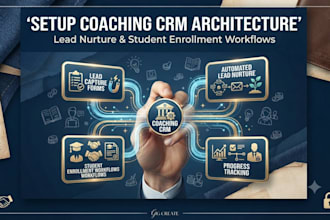 setup coaching crm architecture lead nurture student enrollment workflows