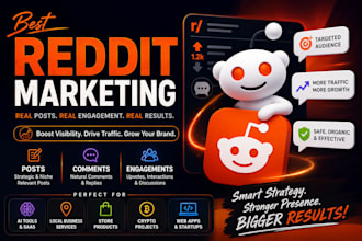 promote ai tool, local business service products or web app via reddit SEO posts