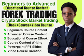 create forex trading crypto trading stock market trading video course ebook PPT