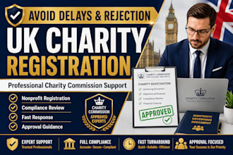 complete UK charity commission registration for nonprofit