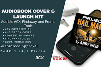 design or resize your book cover to acx audiobook and findaway voices