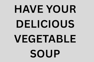 teach you how to make delicious vegetable soup