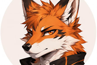 design furry emotes headshot furry