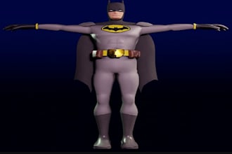 sculpt articulated 3d action figure models for 3d printing