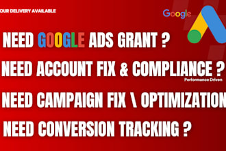 setup and optimize google ad grants campaigns for nonprofits