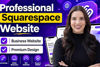 build a custom squarespace website for your small business with seo