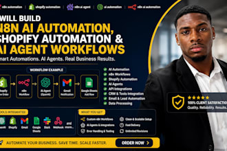 develop n8n ai automation, n8n shopify workflow, n8n automation, or n8n ai agent