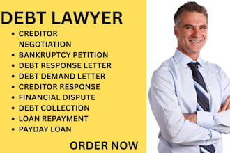 handle unpaid debt disputes, creditor negotiations and debt arbitration
