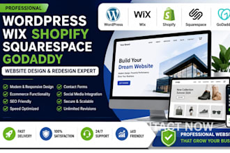 build  wix website weebly ecommerce shopify store redesign and SEO optimization