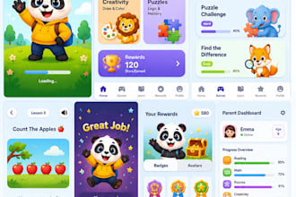 craft kids educational app with games and animation