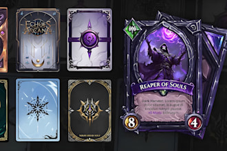 design custom card game playing card trading card game board game design card de