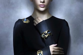 create elegant luxury brand identity and editorial design