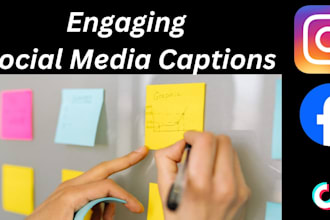 write creative engaging social media captions for your brand
