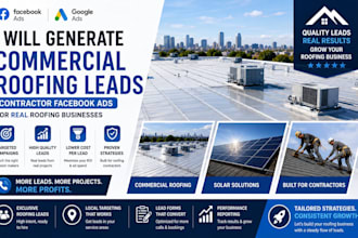 generate commercial roofing leads contractor facebook ads solar landing page