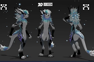 vrchat avatar creation vrc avatar anime avatar model fursona avatar nsfw model