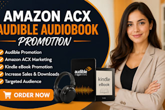 do audible audiobook promotion, amazon acx marketing amazon ebook marketing