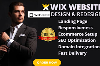 design redesign modern wix website for your ecommerce store or business website