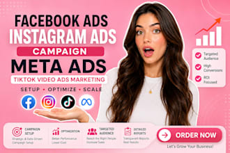 do facebook ads, instagram ads campaign, meta ads, tiktok video ads marketing