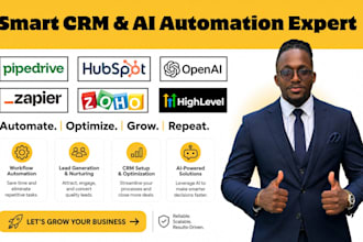 build gohighlevel ai agent chatbot zoho hubspot CRM workflow automation