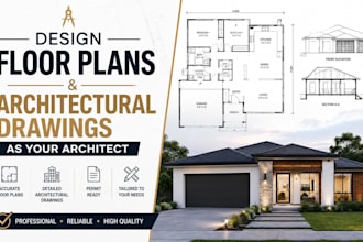 design floor plans and architectural drawings as your architect