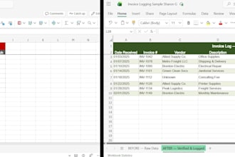 log invoices and enter accounts payable data