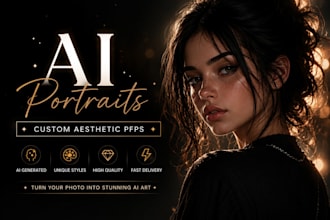 create aesthetic ai generated portraits and profile pictures