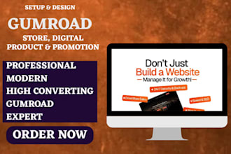 setup gumroad promotion gumroad store gumroad seo gumroad design stan store