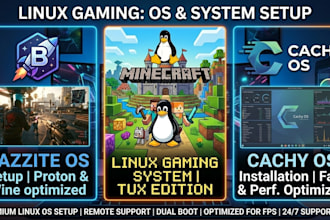 install and configure bazzite, cachyos, etc for your gaming setup