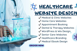 design healthcare medical clinic home care website and assisted living ebook kdp