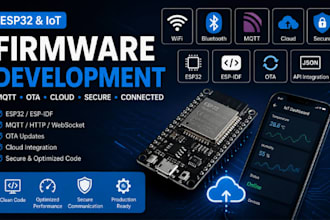 esp32 iot firmware development mqtt ota cloud and embedded systems