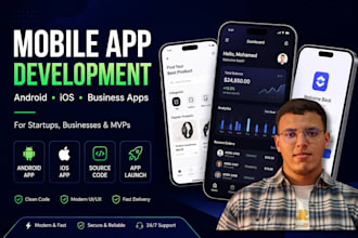 develop mobile app, android app, ios app as mobile app developer
