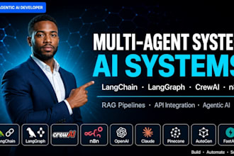 build multi ai agent system crewai langgraph n8n automation rag api integration